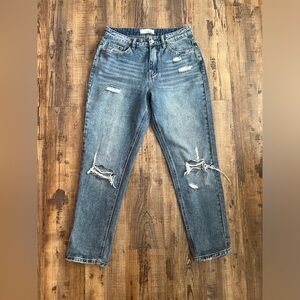 VERVET BY FLYING MONKEY Blue Boyfriend Jeans